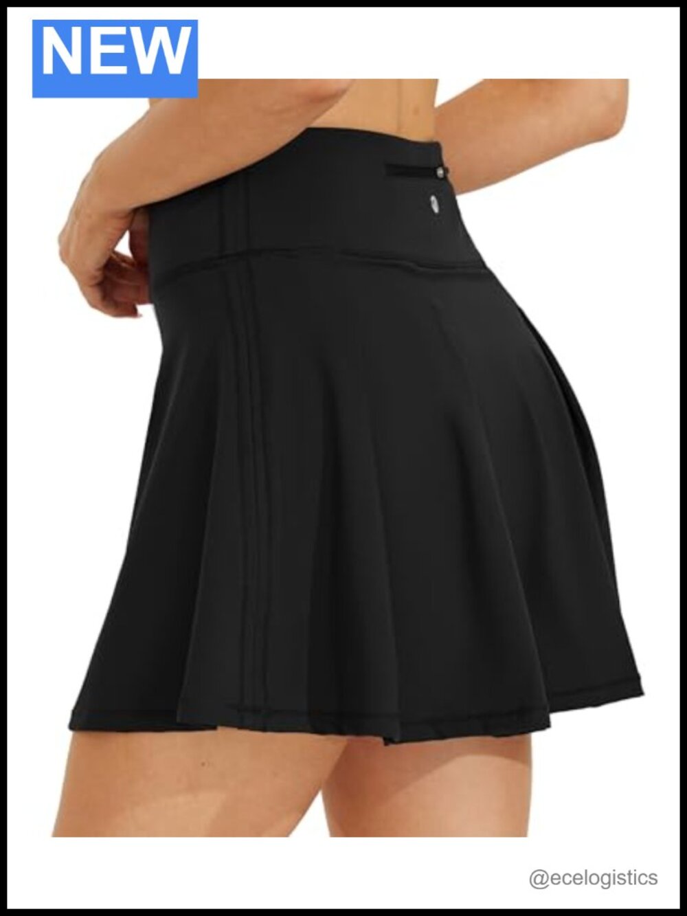 Women's High Waisted Tennis Skort with Built-in Shorts & 4 Pockets